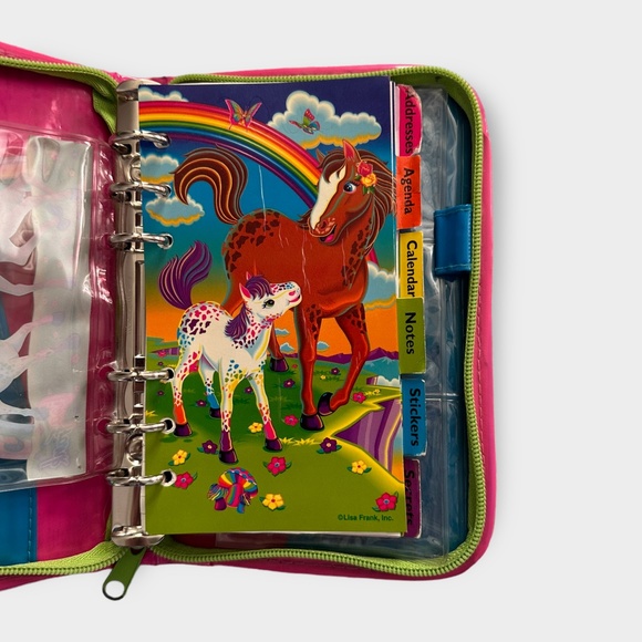 Lisa Frank With Rainbow Chaser Horse Planner Organizer Vintage - Picture 5 of 5